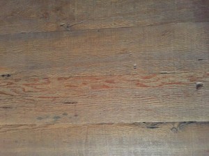 Old Patina Fir roughcut floor with fresh Tongue & Groove